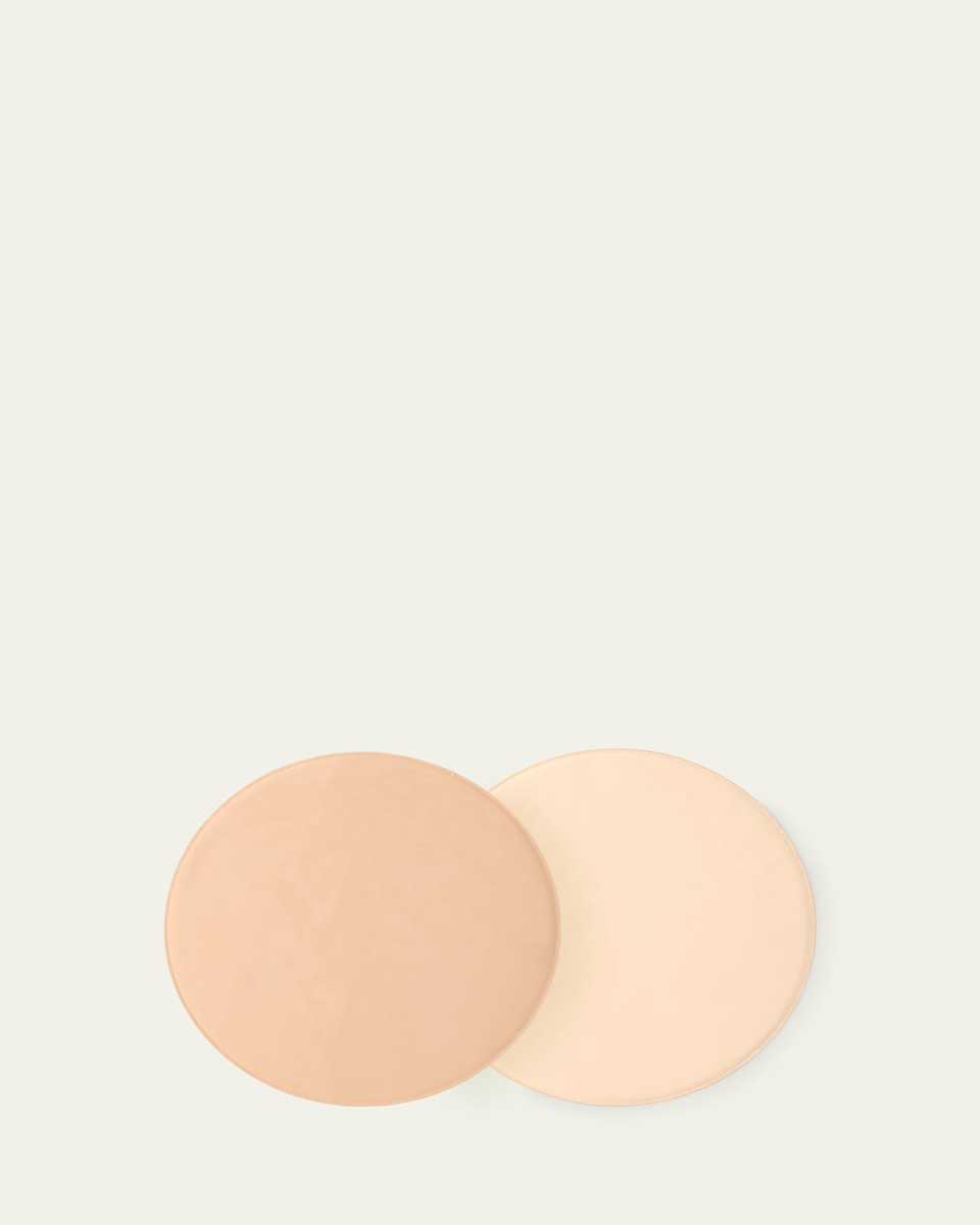 Reversible Round Faux Patent Leather Placemat